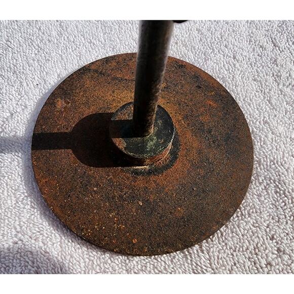 VTG Sun Face Haitian Candlestick Art Recycled Steel Drum Metal Wall 14" - Picture 10 of 13